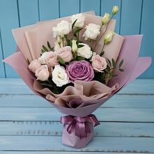 Букет цветов из:  Розы и Лизиантусы #REPLACE_PRED# Ботлихе