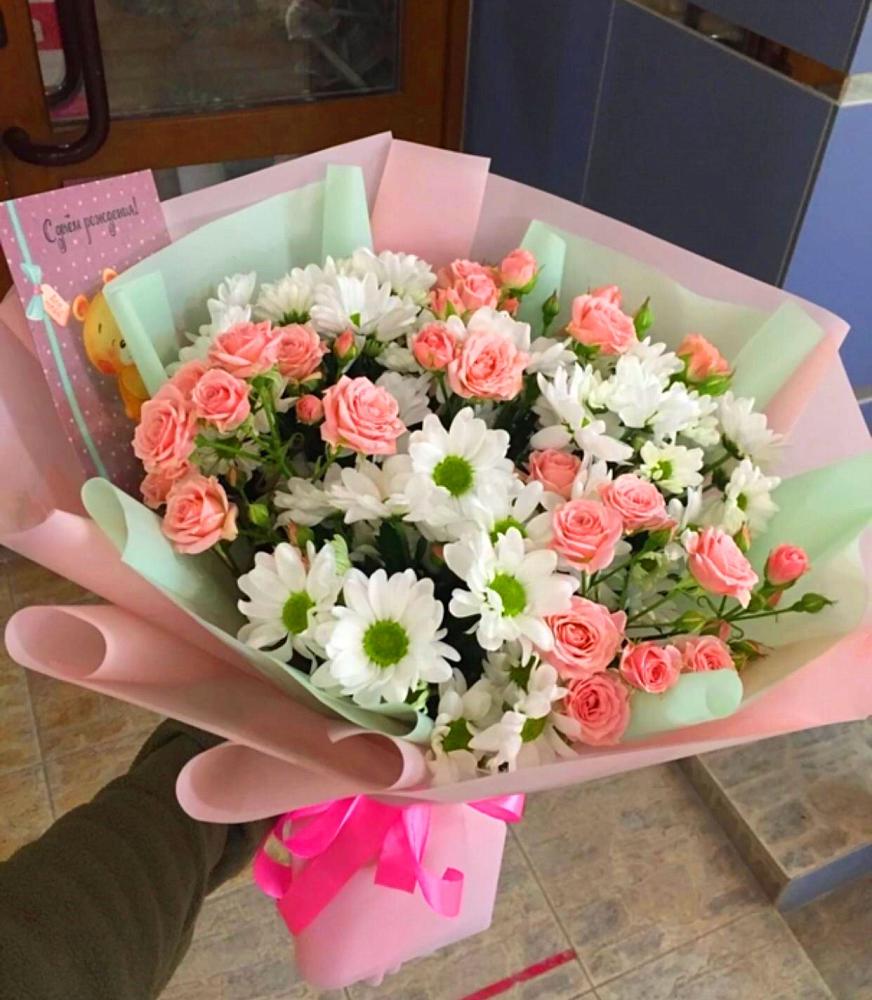 Букет цветов из: Розы и Хризантемы в Ботлихе