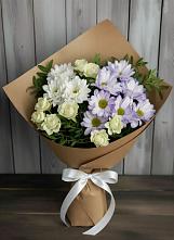 Букет цветов из:  Хризантемы и Розы в Ботлихе
