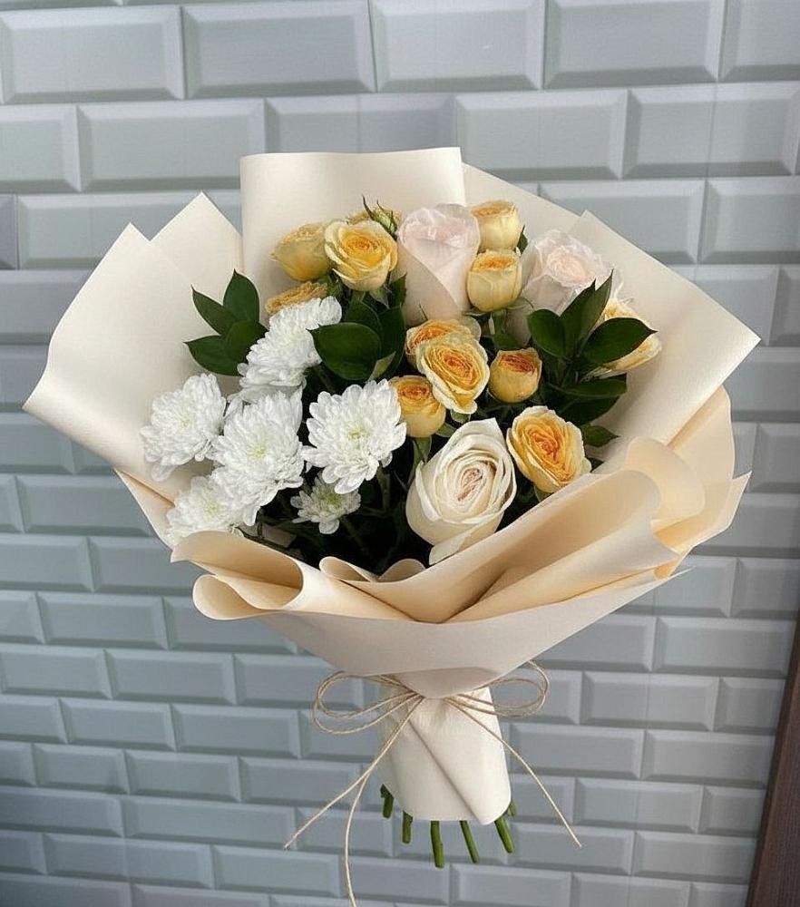 Букет цветов из: Розы и Хризантемы в Ботлихе