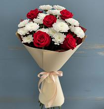 Букет цветов из:  Розы и Хризантемы в Ботлихе
