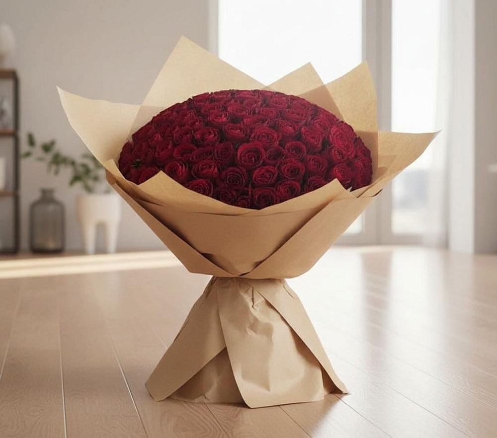 Букет 101 Красная роза в Ботлихе