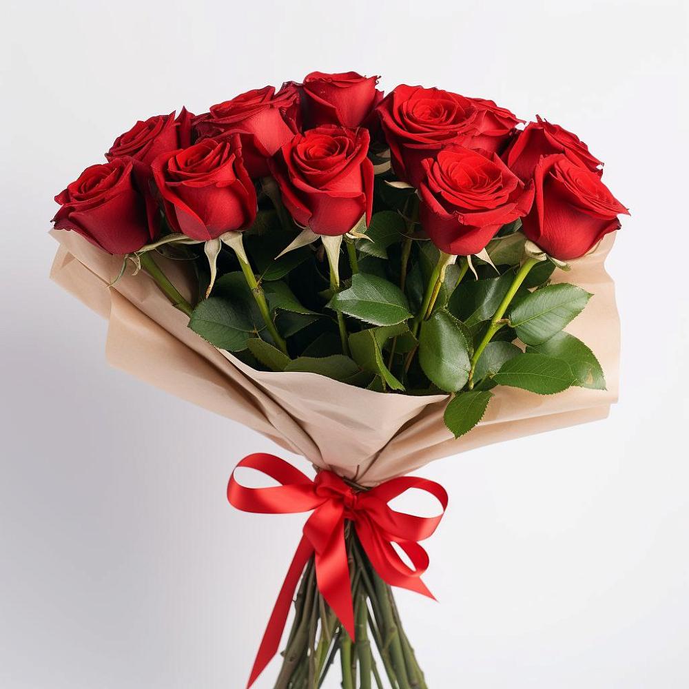 Букет 11 Красных роз Эдлесс Лав в Ботлихе